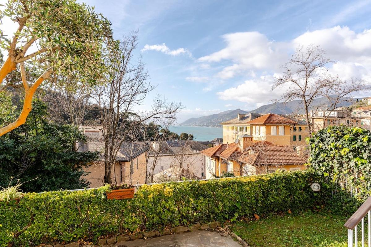 Sea View Apartment With Private Garden Camogli Kültér fotó
